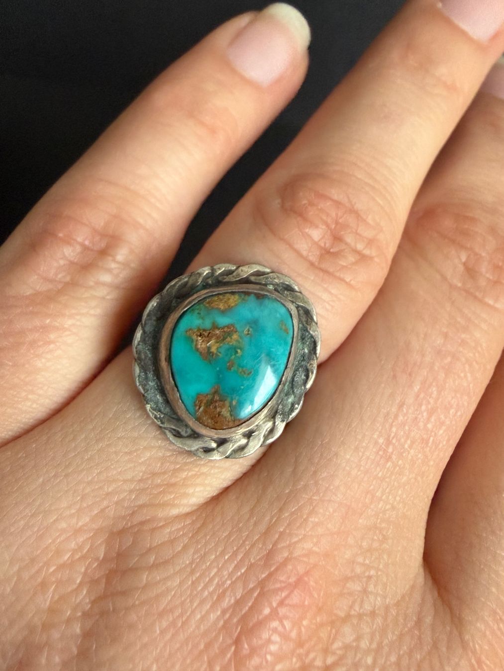 Ringe: Indianer Navajo Silber Ring mit Türkis – Gebraucht aus Spiegel b. Bern von Rogger72 2