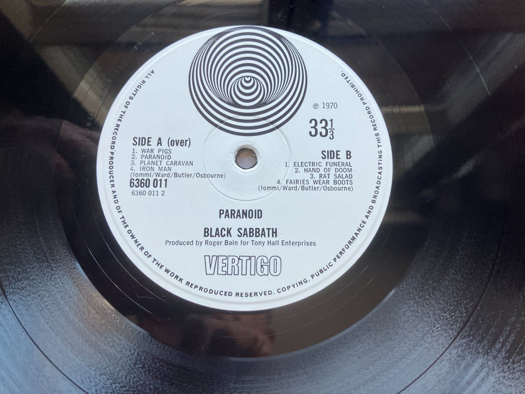 Vinyles: Black Sabbath – D'occasion à Aarwangen par Jukebox3 6