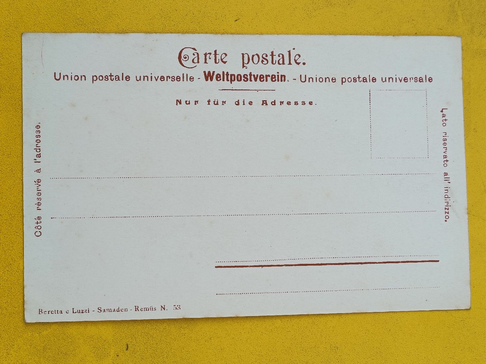 Cartoline postali: Alte PK / Zuoz - Ausgabe ca. 1900 – Usato da Brugg AG venduto da Ente015 1