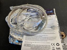 LED Lichterschlauch 220V, warmweiss, NEU, IP65