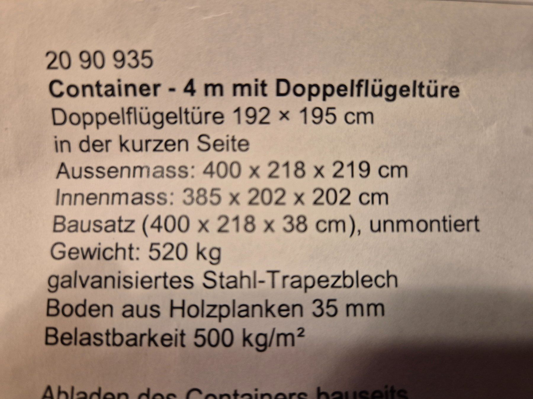 Baucontainer: Container Baracke – Neu und originalverpackt aus Stein AR von Bienli4 9