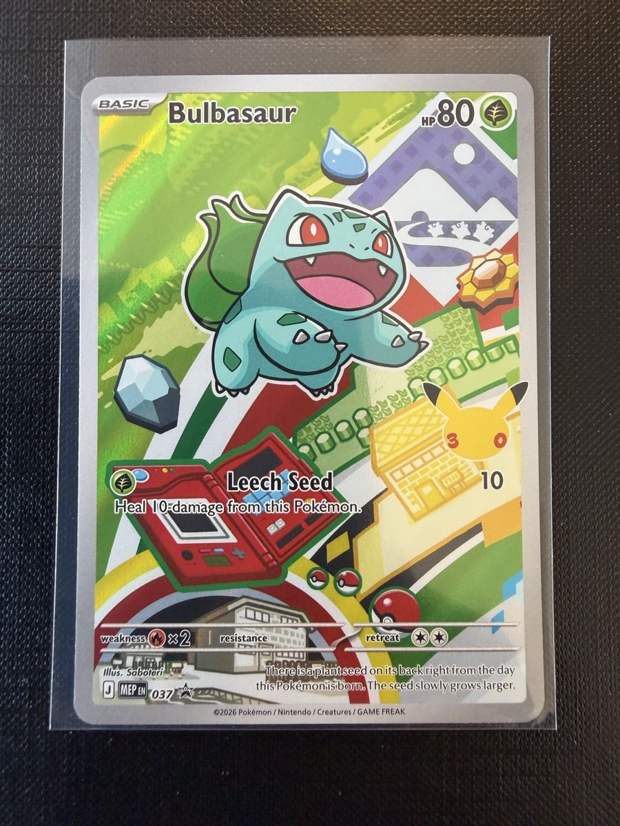 Pokémon Sammelbilder & Trading cards: Bulbasaur MEP #037 EN PROMO – Neu (gemäss Beschreibung) aus Savigny von Matgab94