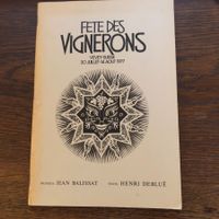 PARTITION FÊTE DES VIGNERONS 1977