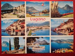 Lugano Mehrbildkarte alt/top