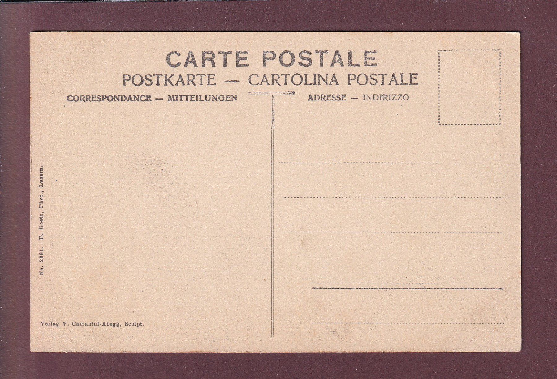 Cartoline postali: LUZERN - Löwendenkmal – Usato da Pully venduto da nicecards 1