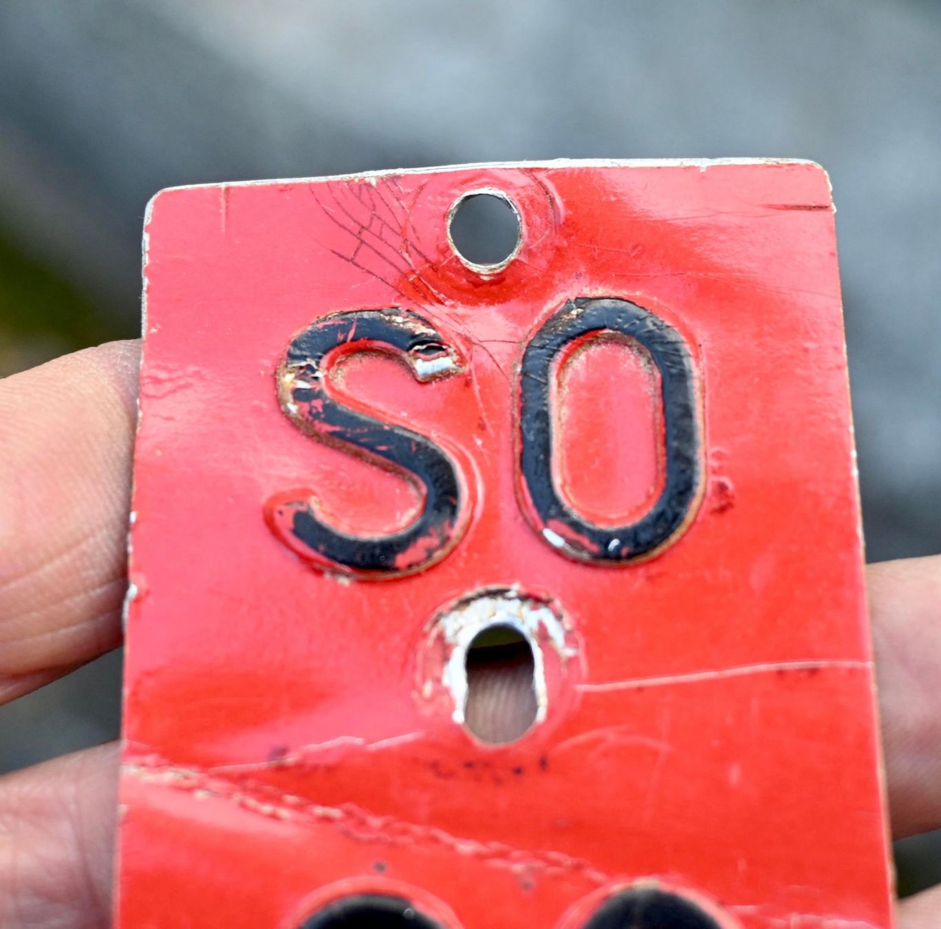 Insegne: Velonummer SO 62 von 1962 - Solothurn – Usato da Pfaffhausen venduto da mono_rec 9