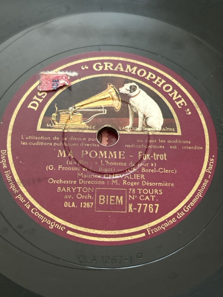 Dischi in vinile: 5 Schellackplatten Maurice CHEVALIER – Usato da Biel/Bienne venduto da NitnelavV 8