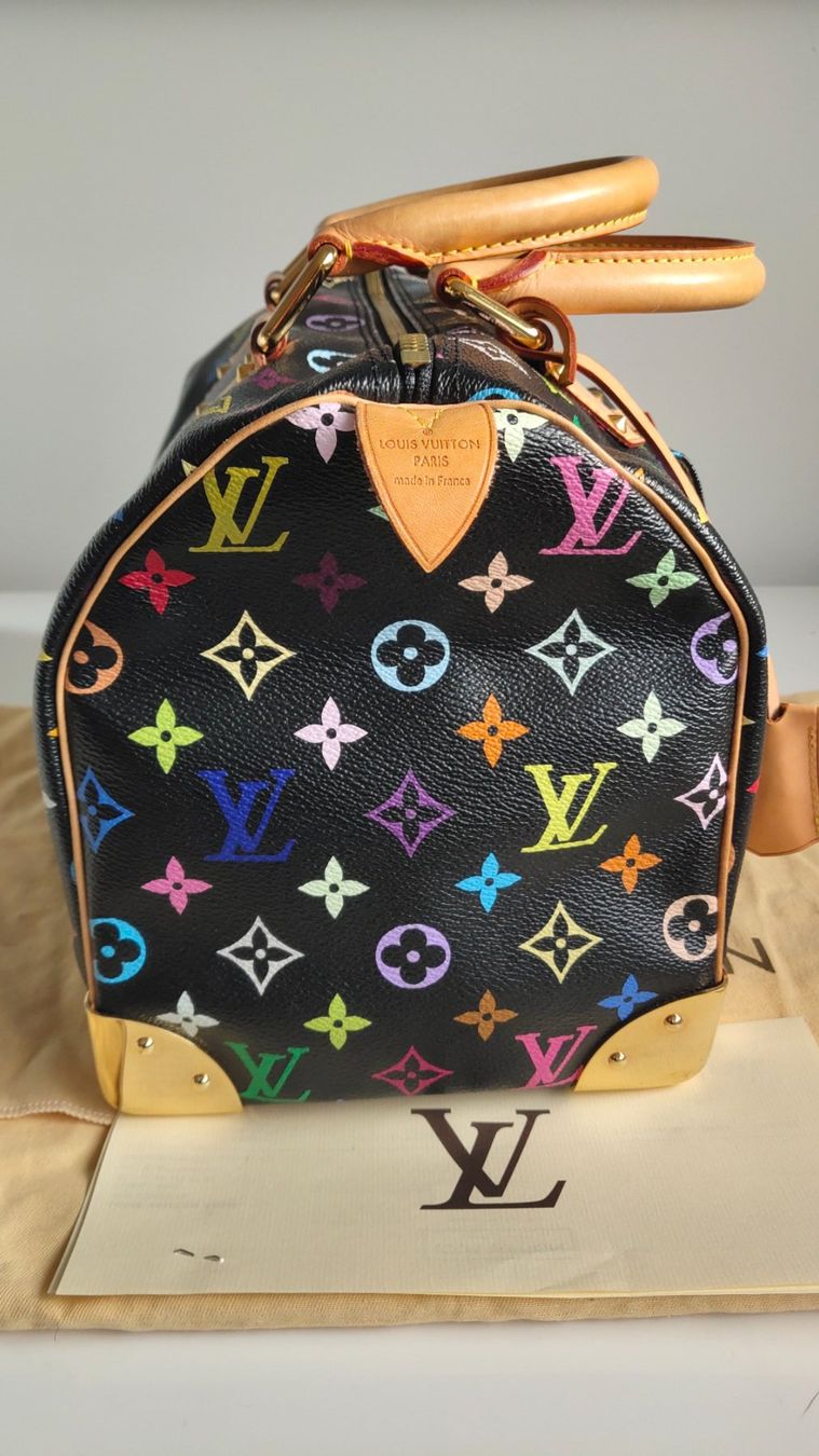 Louis Vuitton Borse: Louis Vuitton Multicolor Speedy 30 schwarz – Usato da Meilen venduto da Aphrodite87 3