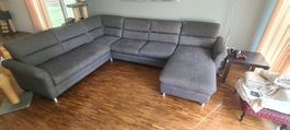 Ecksofa grau mit Bettfunktion guter Zustand