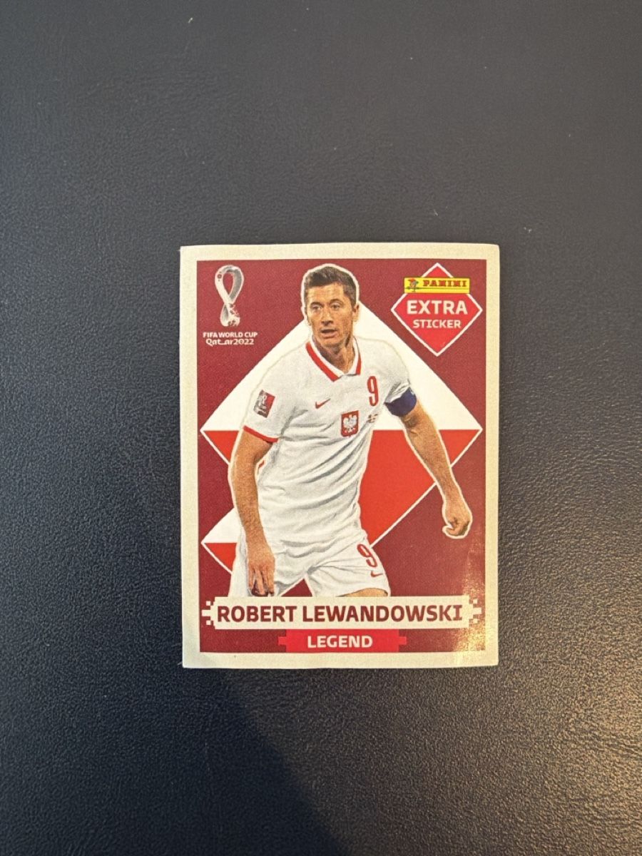 Panini Carte collezionabili: 2022 Panini WM Extra Sticker Robert Lewandowski – Usato da Gränichen venduto da swisscardcollector