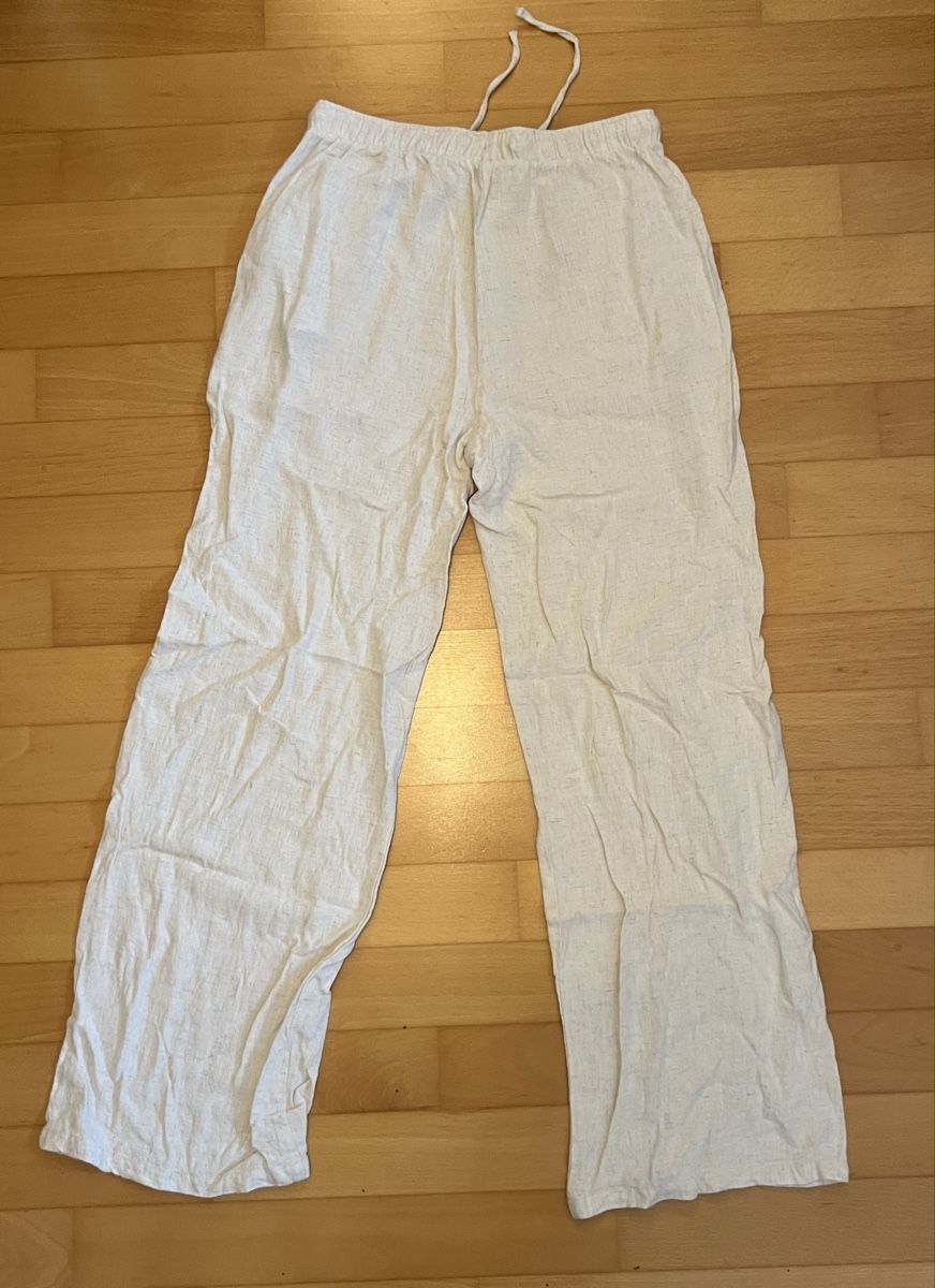 Stradivarius Pantaloni: beige Leinenhose – Nuovo (secondo la descrizione) da Weiach venduto da deb_7zrg 1