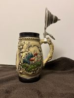 Bierkrug mit Zinndeckel