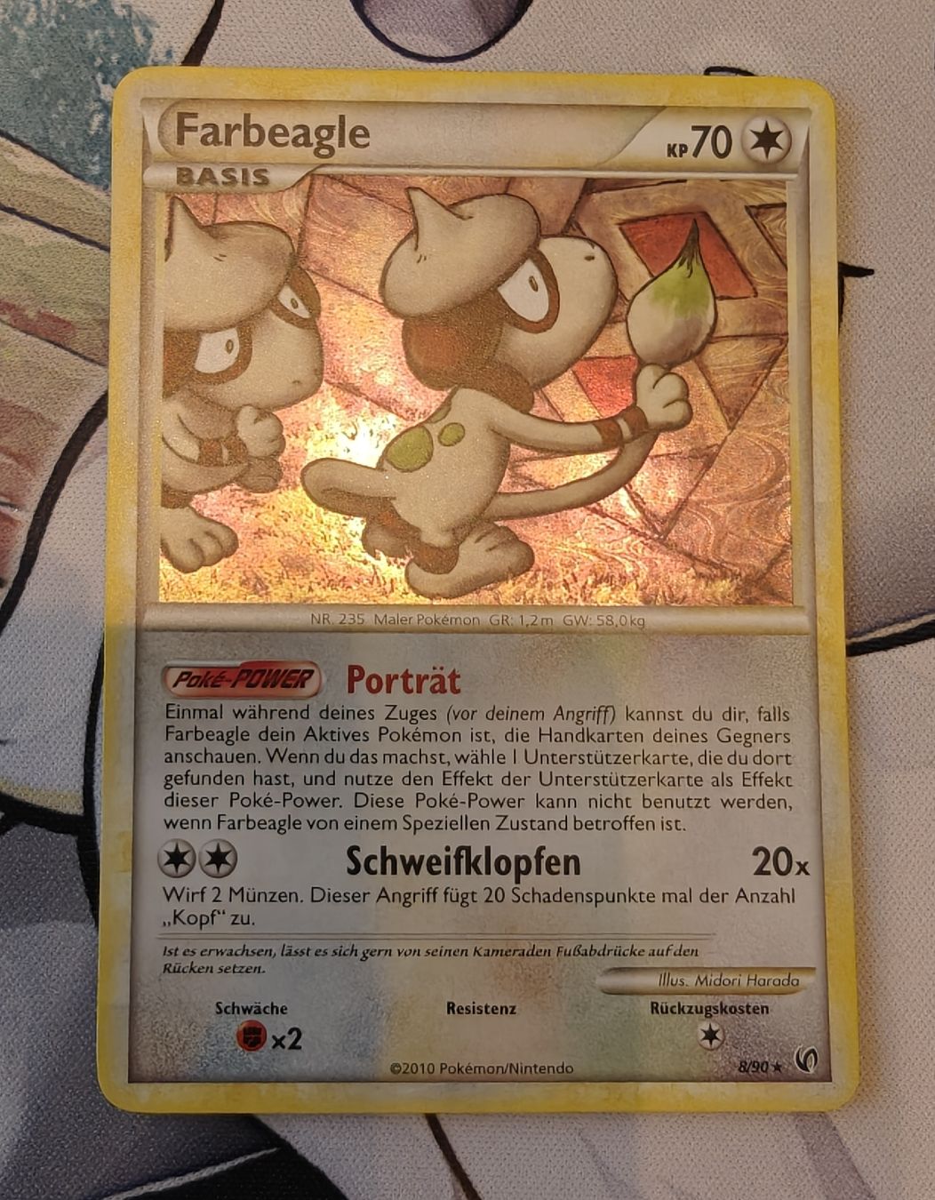 Pokémon Carte collezionabili: Farbeagle HS Unerschrocken 8/90 – Nuovo (secondo la descrizione) da Kriens venduto da AlRome