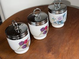 3 Egg Coddler für 1 Ei  Eierbecher  Royal Worcester England