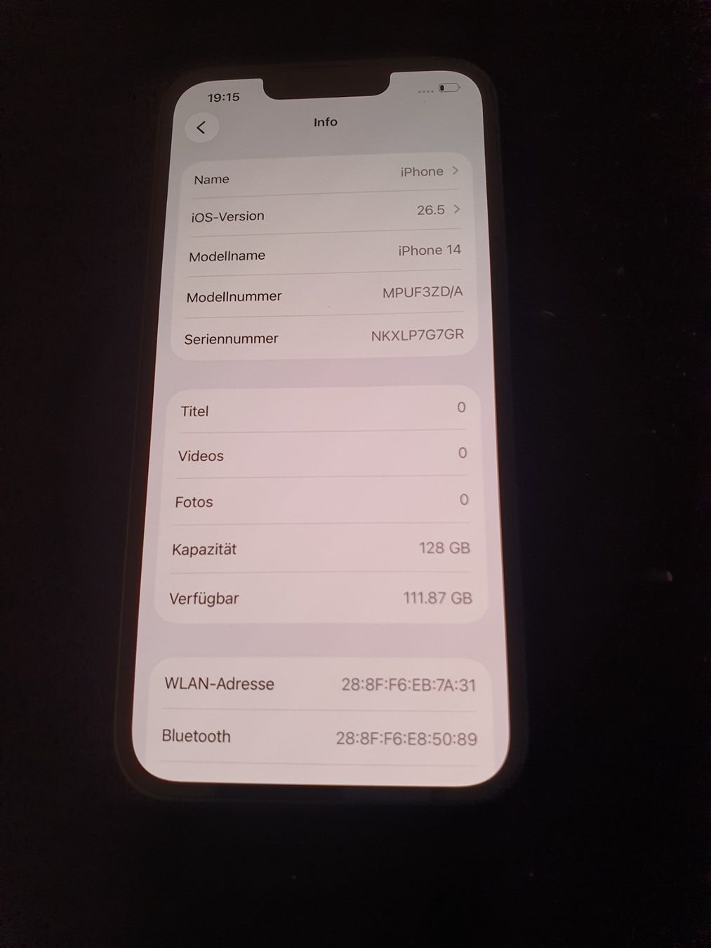 Apple Telefoni cellulari / Smartphones: iPhone 14 128 GB – Usato da Sursee venduto da sovereign994 7
