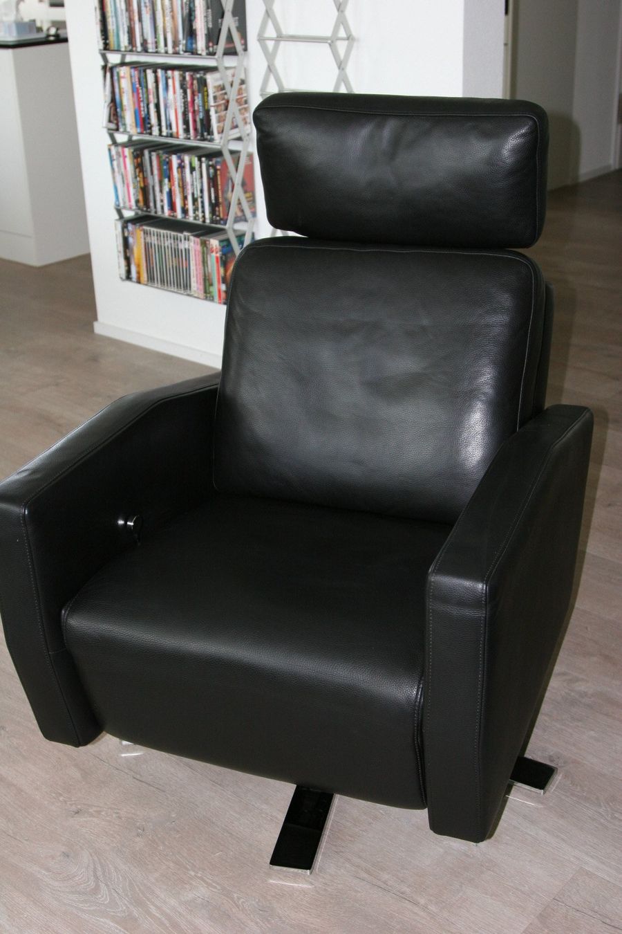 Intertime Sessel: 1A Relaxsessel Leder schwarz von Intertime création Suisse – Gebraucht aus Büren an der Aare von Sabinem71