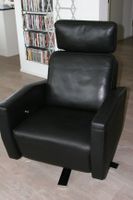 1A Relaxsessel Leder schwarz von Intertime création Suisse