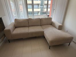 Divano angolare beige/tortora 