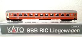 Kato SBB Bm Liegewagen K23201 Ab Werk mit Innenbeleuchtung
