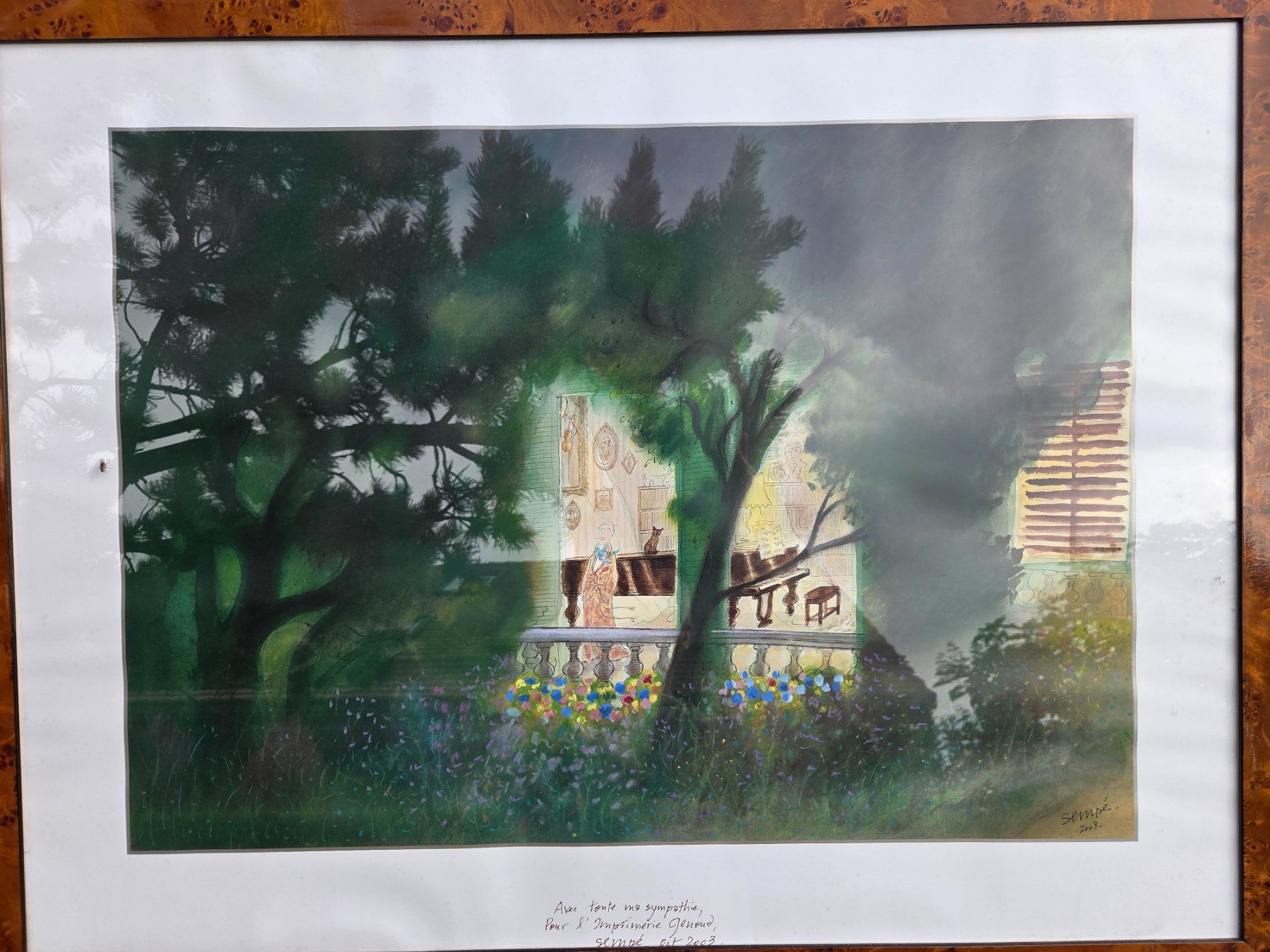Grafiken & Lithographien: Dessin original Sempé 2003 avec dédicace – Gebraucht aus Penthalaz von pfo_92kg