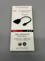 Vivanco HDMI Umschalter 2*Buchse zu 1*Stecker