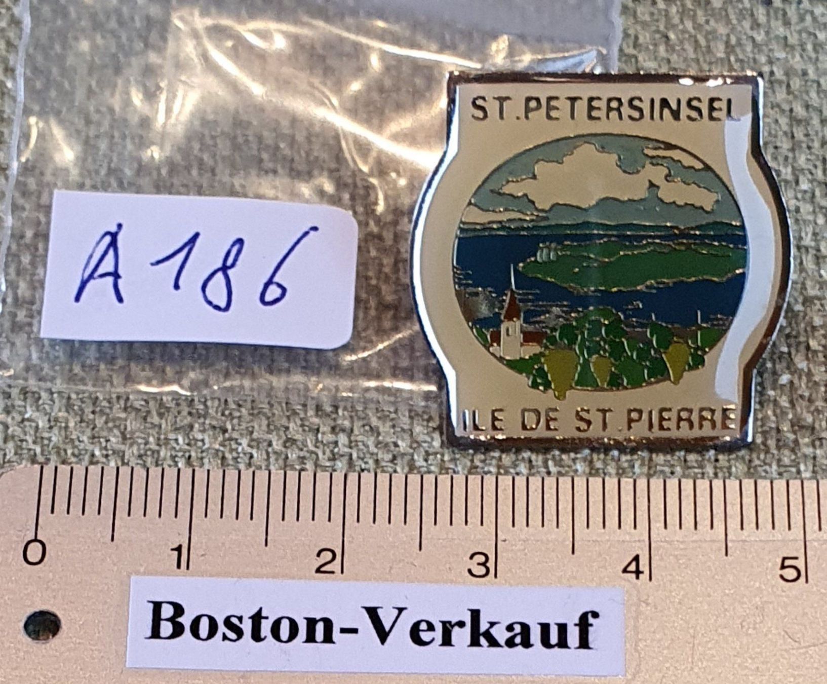 Placchette & Badge: A186 - Pin  St. Petersinsel / St. Pierre – Usato da Reinach BL venduto da Boston-Verkauf 2