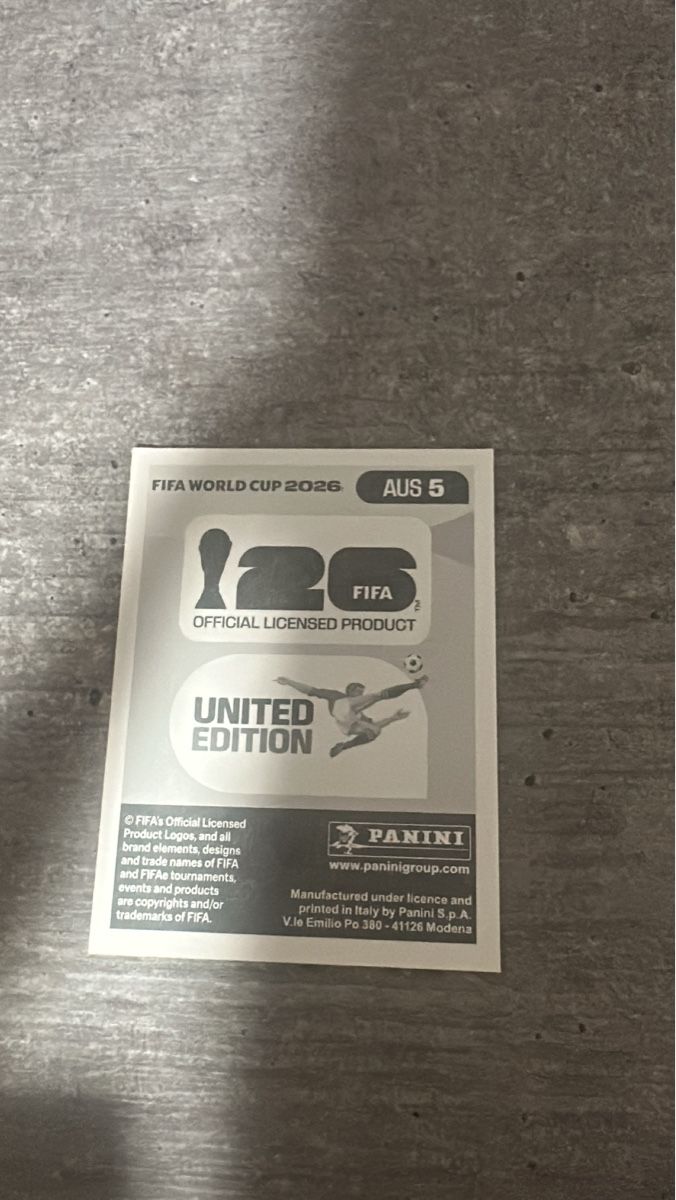 Panini Carte collezionabili: AUS 5 , FIFA WORLD CUP 2026 PANINI – Nuovo (secondo la descrizione) da Frauenfeld venduto da 1PegPeg1 1