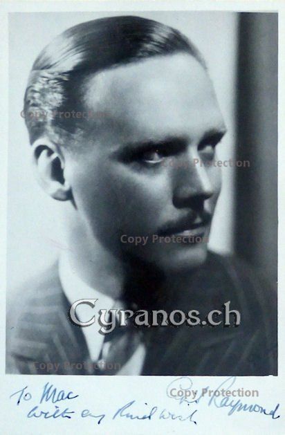Autogramme: Cyril Raymond (1899-1973) Schauspieler - Autogramm – Gebraucht aus Dietikon von immortal-stars