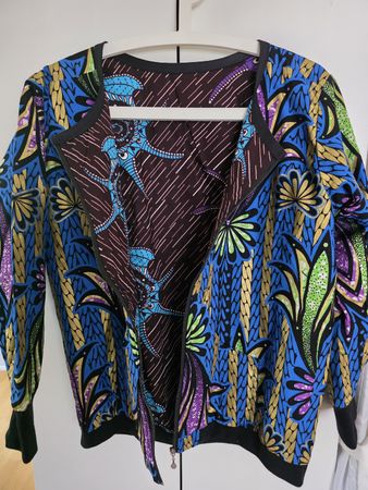 Damen Jacke bunt mit Reissverschluss neuwertig