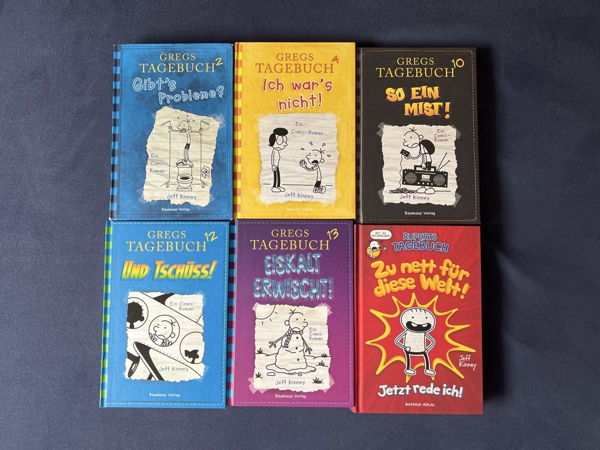 Libri: Gregs Tagebuch Bucher 2, 4, 10, 12, 13 – Usato da Steinhausen venduto da Findus2014