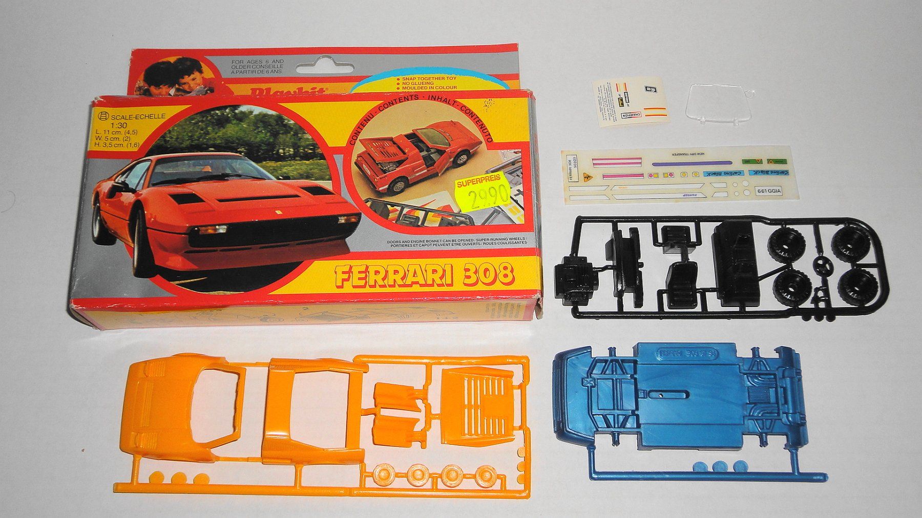 Modellbausätze & Standmodelle: PLAYKIT FERRARI 308 1:30 – Neu (gemäss Beschreibung) aus Frümsen von Malibu69 1