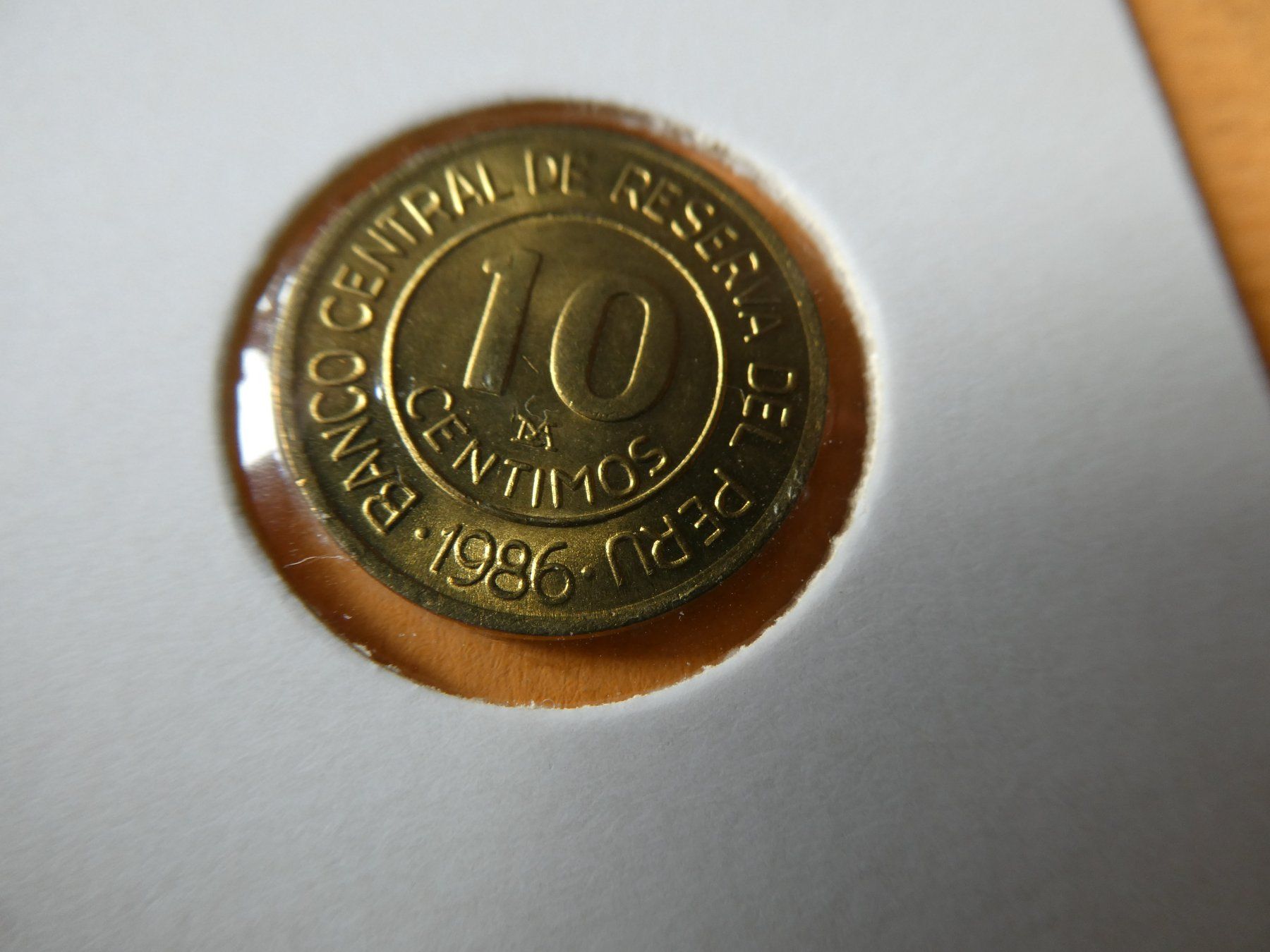 Tutti le monete: Peru 1986, 10 Centavos   stgl – Usato da Hinterforst venduto da Rohusri 1