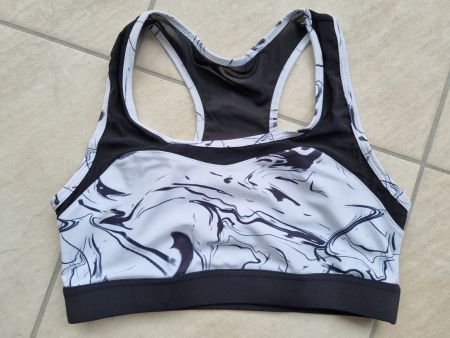 LASCANA ACTIVE Sport-Bra weiss-marmoriert Gr 36/38