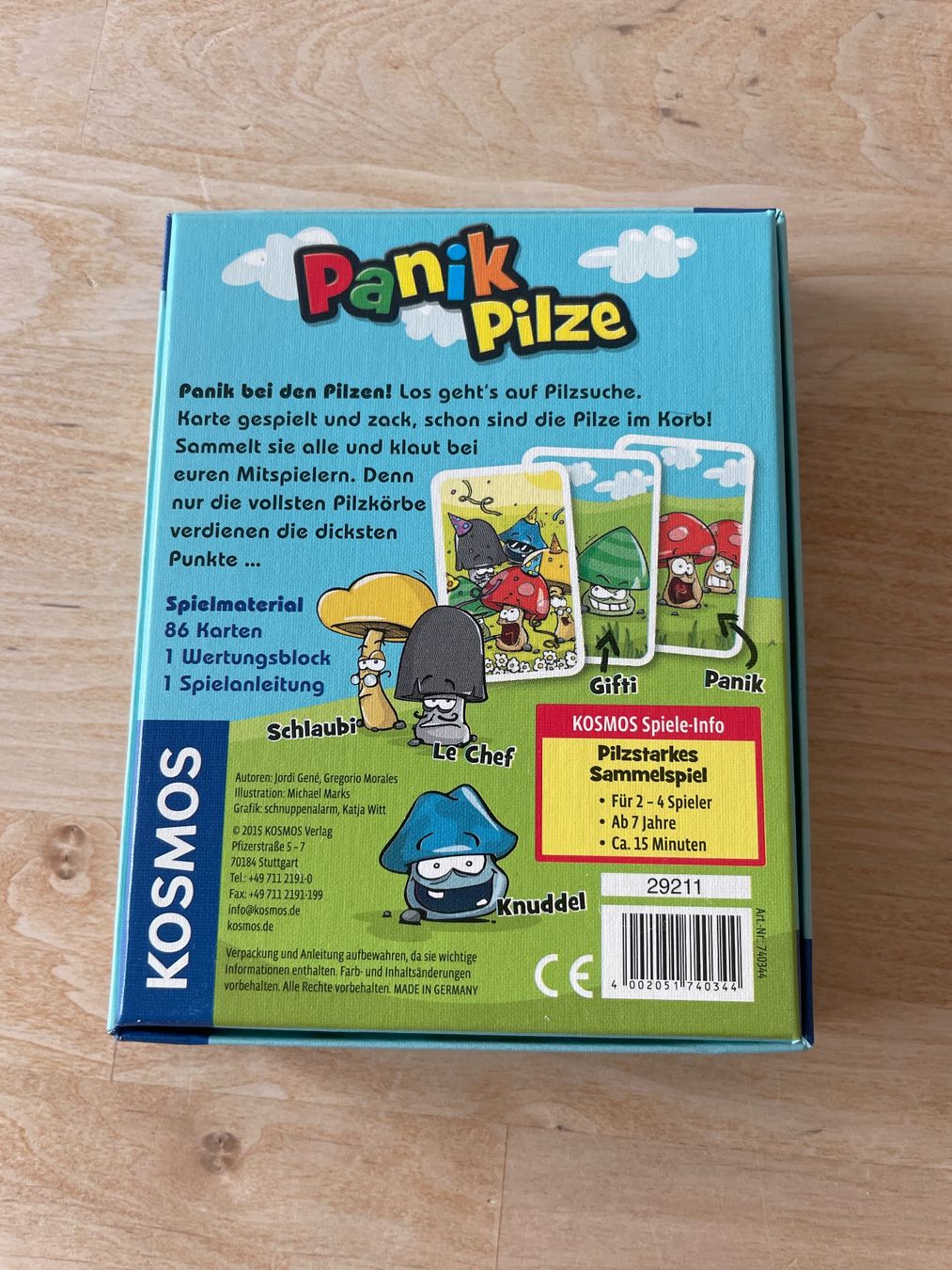 Kosmos Giochi: Kartenspiel Panikpilze – Usato da Sursee venduto da Schriftgestalter 1