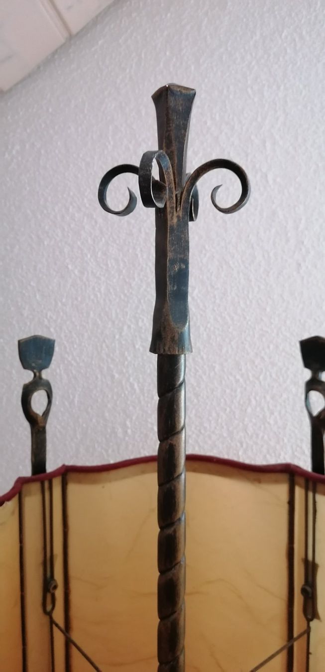 Lampes: Stehlampe schmiedeeisern, Vintage – D'occasion à Sulgen par bfederle 5
