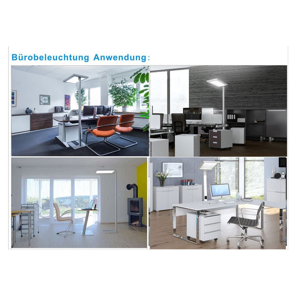 Lampen: LED Büro Stehleuchte, Silber, 197 cm – Neu (gemäss Beschreibung) aus Kreuzlingen von Smart-Light 5