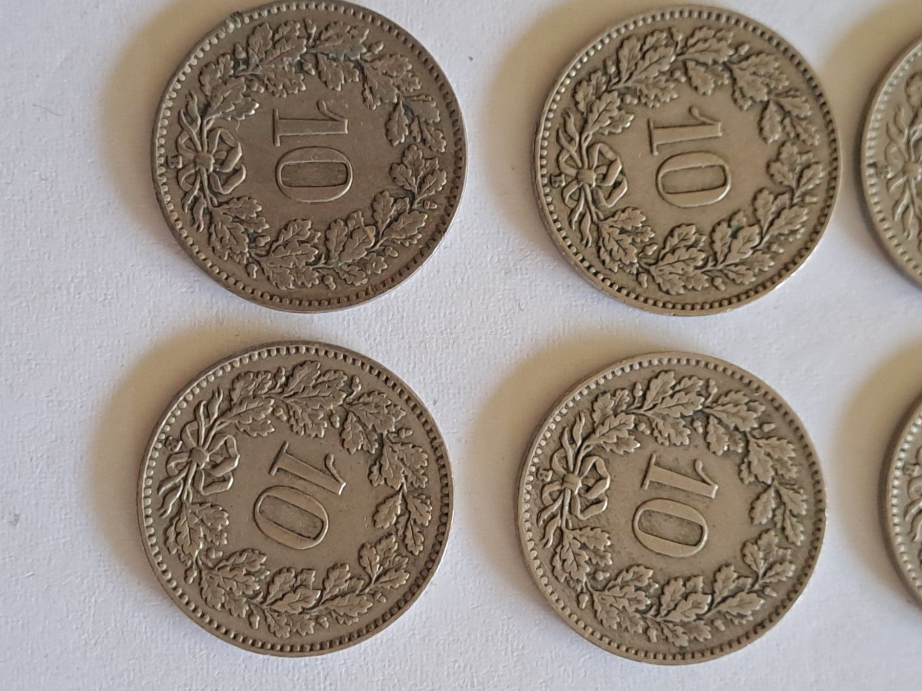 Tutti le monete: 10 Rappen 1925 9 stück – Usato da Bitsch venduto da jajo79076 5