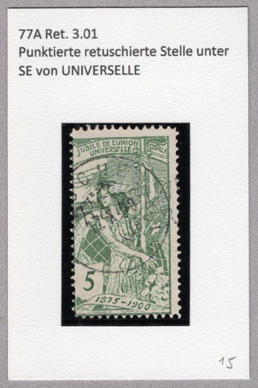 Tutti i francobolli: UPU 1900 – Usato da Vilters venduto da Jere3943