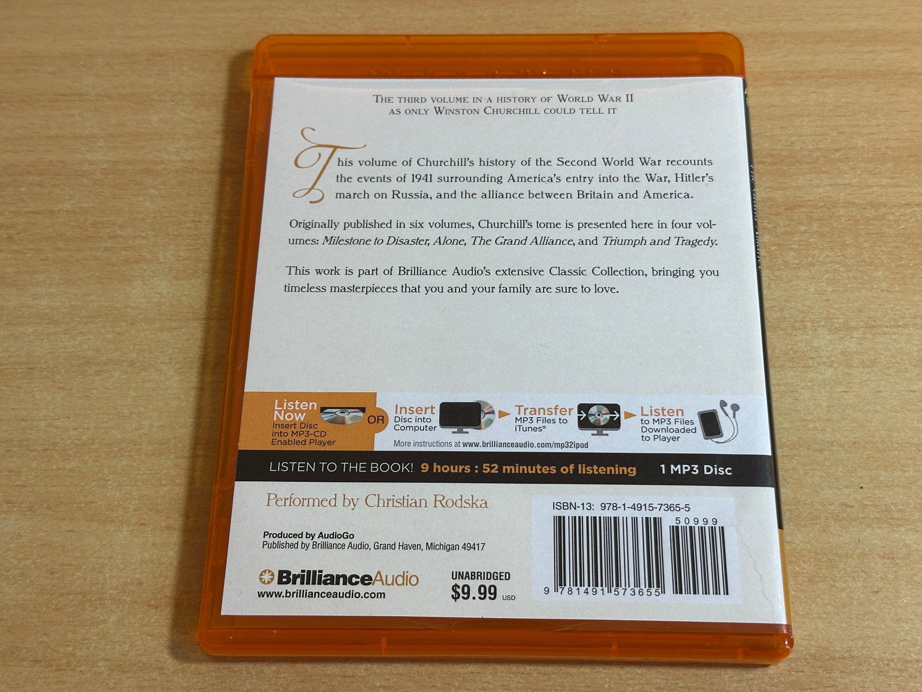 Audiolibri: The Second World War: The Grand Alliance MP3 CD – Usato da Rikon im Tösstal venduto da Alpenmutz 1