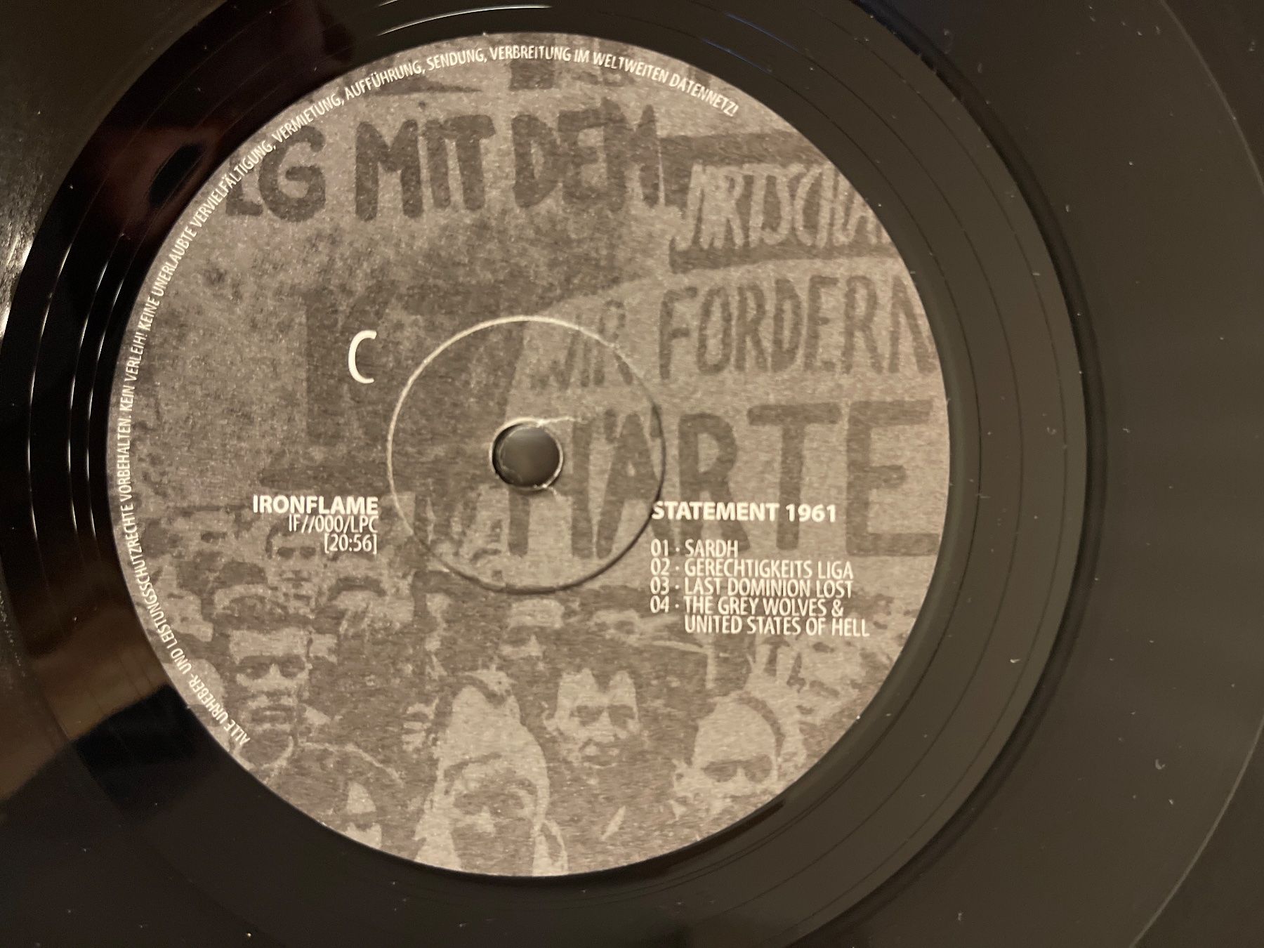 Dischi in vinile: S1592/Ironflame Statement 1961 – Usato da Frutigen venduto da Philippe_jsp 6