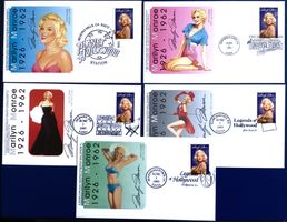 1995  USA Marilyn Monroe 5 FDC Div.Stempel