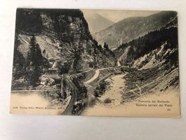 Ansichtskarte Gotthard-Tunnel Spirale Galleria Prato