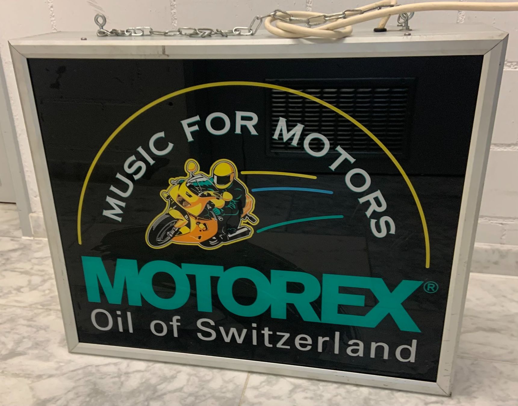 Lampade: Motorex Leuchtreklame Leuchtkasten – Usato da Herrliberg venduto da Imperial1970