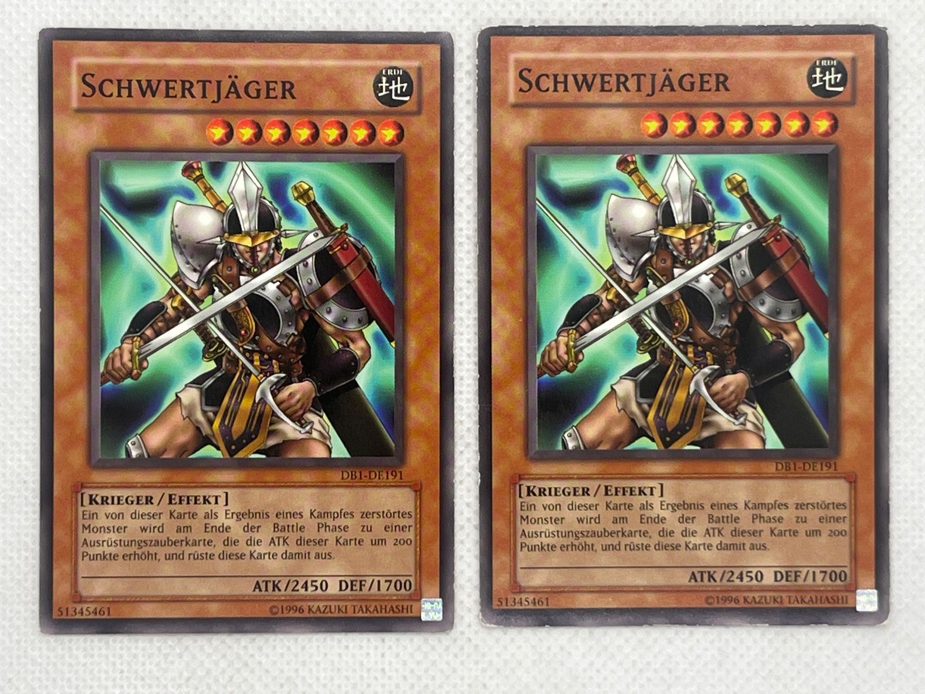 Yugioh Carte collezionabili: 2x Schwertjäger DB1-DE191 – Usato da Hinterkappelen venduto da Kim1992
