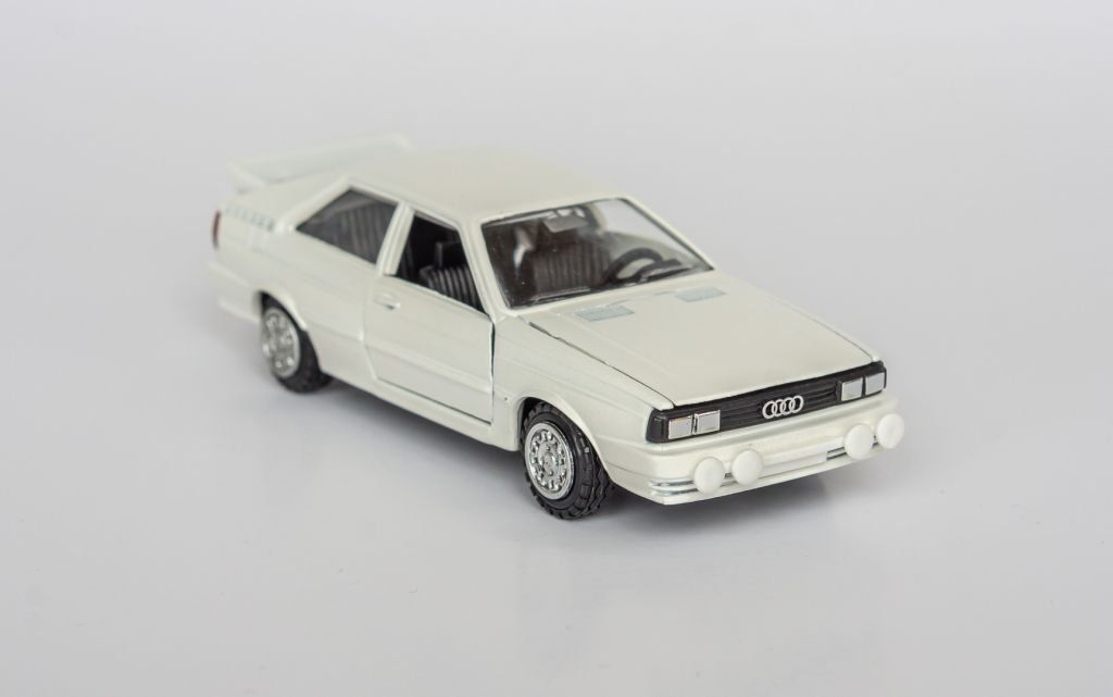 Conrad Modellini d'auto: Audi Quattro Rallye - Conrad 1:43 OVP – Nuovo e nell'imballaggio originale da Spiez venduto da Mlandcruiser 4
