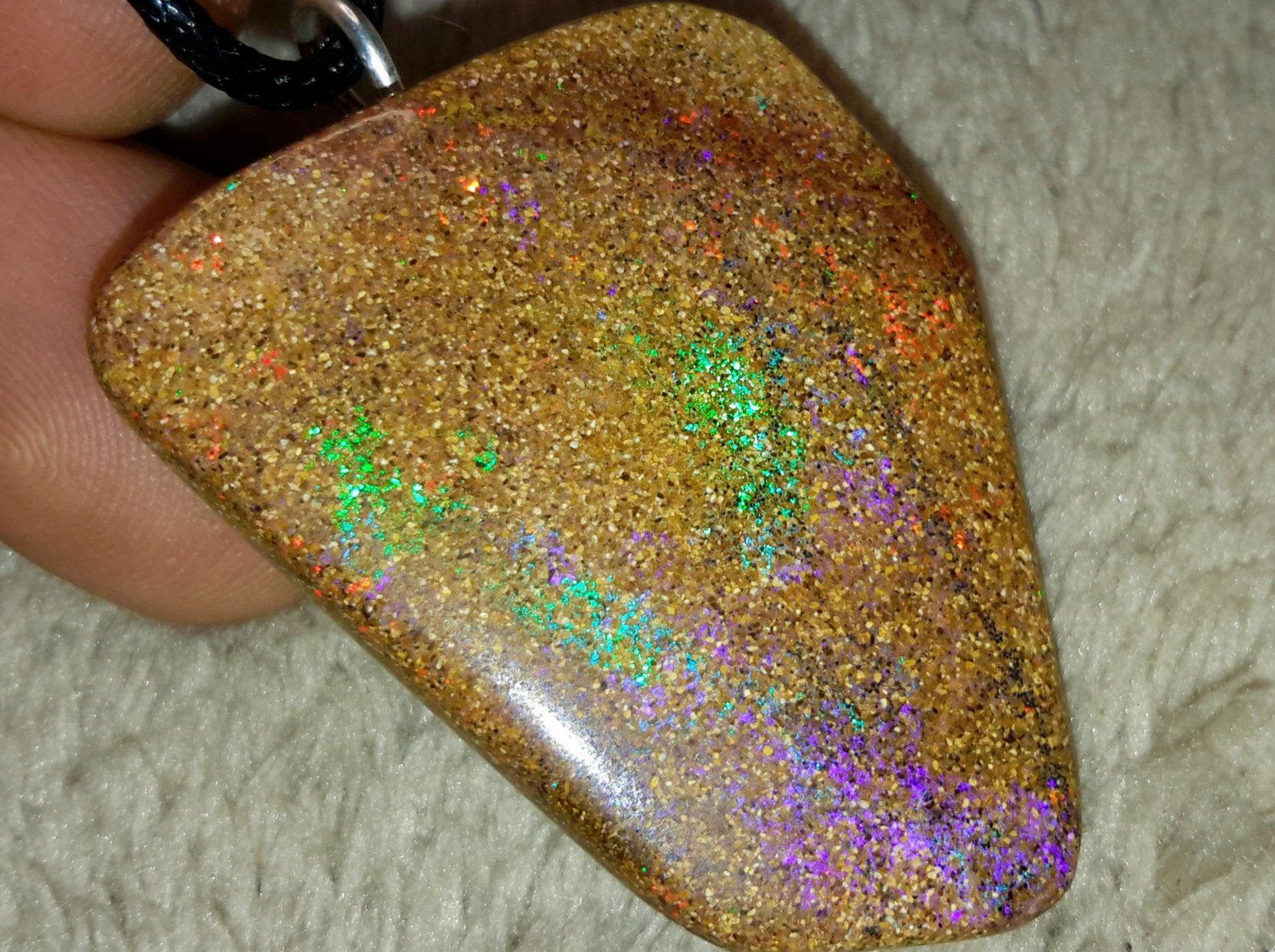 Ciondoli: XL Boulder Opal Anhänger – Nuovo e nell'imballaggio originale da Uerkheim venduto da Winwinner 5