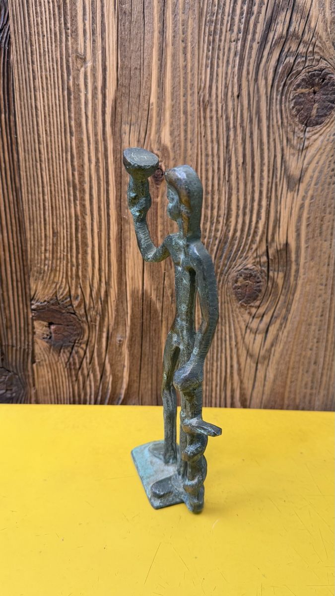 Statuette: Asklepios Gott der Heilkunde Bronze Figur Schlange  – Usato da Riedholz venduto da Frettchen63 3