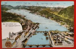Der Zürichsee aus der Vogelperspective 1906