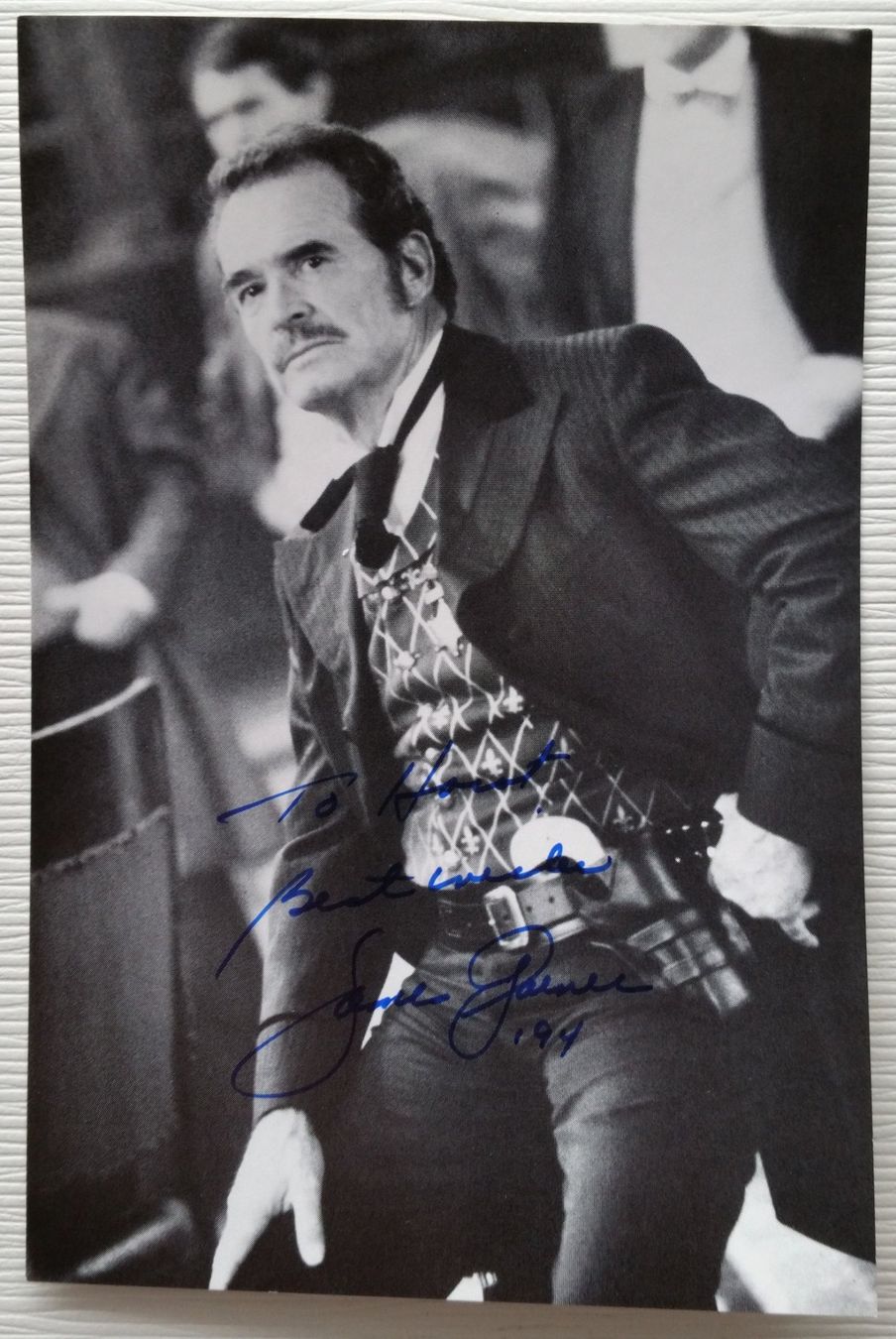 Autografi: James Garner, signiertes Original-Autogramm, 1994 – Usato da Oberriet SG venduto da ganesh435