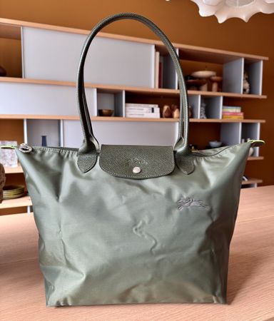 Longchamp Le Pliage Shopper L – Forest Green / Kiefer – Neu!